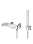 Смеситель для ванны GROHE Plus с душевым гарнитуром, хром (33547004)