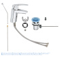 Смеситель для раковины GROHE Start QuickFix с донным клапаном, S-size, хром (32559001)