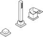Смеситель для ванны GROHE Eurocube, хром (19966000)
