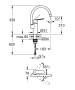 Смеситель для кухонной мойки GROHE Start QuickFix, хром (30469000)