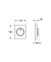 Панель смыва для писсуара GROHE Skate, хром (38595000)