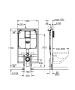 Система инсталляции для унитаза GROHE Rapid SL для узких ванных комнат (1,13 м) (38994000)