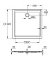 Душевой поддон GROHE 1000x1000, универсальный, белый (39300000)