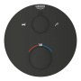 Внешняя часть термостата GROHE Grohtherm на 2 выхода, фантомный чёрный (1022102430)