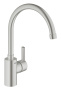 Смеситель для кухонной мойки GROHE Feel с высоким изливом, суперсталь (32670DC0)