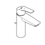 Смеситель для раковины GROHE Eurosmart, M-size, хром (2339330E)