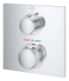Внешняя часть термостата для душа GROHE Allure скрытого монтажа на 1 потребителя, квадратная, хром (19380002)