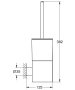 Туалетный ёршик GROHE Atrio с держателем, холодный рассвет глянец (40314GL3)
