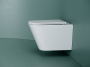 Подвесной унитаз Ceramicanova Союз безободковый, смыв Торнадо, белый (CN4009T)