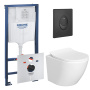 Комплект инсталляции GROHE Rapid SL 1000044 с унитазом AQUAme AQM2002PRO и сиденьем с микролифтом (NW0681)