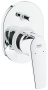 Смеситель для ванны GROHE BauFlow в комплекте с монтажной , хром (29045000)