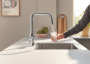 Смеситель для кухонной мойки GROHE Blue Pure Eurosmart с функцией фильтрации, с фильтром в комплекте, хром (30584000)