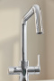 Смеситель для кухонной мойки GROHE Blue Pure Eurosmart с функцией фильтрации, с фильтром обратного осмоса в комплекте, хром (30586000)
