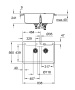 Мойка GROHE K700 с двумя чашами, 838 x 559 мм, серый гранит (31657AT0)