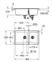 Мойка GROHE K700 с двумя чашами, 900 x 500 мм, серый гранит (31658AT0)