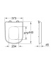 Сиденье для унитаза GROHE Euro Ceramic (без микролифта), альпин-белый (39331000)
