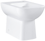 Унитаз напольный приставной безободковый GROHE Bau Edge, альпин-белый (39810000)