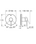 Внешняя часть смесителя для душа GROHE Essence, темный графит глянец (24057A01)