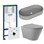 Комплект инсталляции GROHE Rapid SL NW0145/S с унитазом Aqueduto CONE CONT2130 и раковиной Aqueduto ESPIRAL ESP0230 (NW0629)
