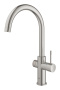 Комплект для кухни GROHE Red Duo с C-образным смесителем, бойлером L-Size и фильтром, суперсталь (30079DC1)