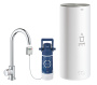 Комплект для кухни GROHE Red Mono с C-образным вентилем, бойлером L-Size и фильтром, хром (30080001)
