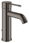 Смеситель для раковины GROHE Essence с донным клапаном, S-Size, темный графит глянец (24171A01)