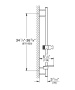 Душевая штанга GROHE Rainshower SmartActive 900 мм, темный графит глянец (26603A00)