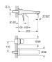 Внешняя часть смесителя для раковины GROHE Eurostyle, M-Size, белая луна (29097LS3)