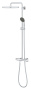 Душевая система GROHE Vitalio Start System 250 Cube с термостатом для душа, хром (26697000)