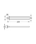 Держатель для полотенца GROHE Essentials Cube двойной, поворотный, суперсталь (40624DC1)