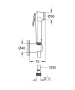Гигиенический душ GROHE Tempesta-F Trigger Spray 30, 1250 мм, матовый черный (1025302431)
