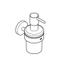 Дозатор жидкого мыла GROHE Essentials с держателем, никель матовый (40448EN1)