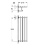Полочка для полотенец GROHE Essentials Cube 600 мм, темный графит матовый (40512AL1)