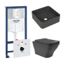 Комплект инсталляции GROHE Rapid SL 38772SH0 с унитазом Aqueduto ESTETA EST0140 и раковиной Aqueduto ESPIRAL ESP0340 (NW0372)