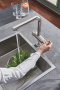 Смеситель для кухонной мойки GROHE Blue Pure Minta с функцией фильтрации, с фильтром в комплекте, суперсталь (30382DC0)