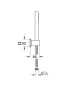 Душевой набор GROHE Euphoria Cube+ Stick, 1 режим, 1500 мм, 9,5 л/мин, хром (27889000)