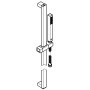 Душевой гарнитур GROHE SPA Euphoria Cube+ Stick, 1 режим струи, душевая штанга 600 мм, 9,5 л/мин, хром (27891000)