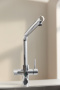 Смеситель для кухонной мойки GROHE Blue Pure Minta с функцией фильтрации, без фильтра в комплекте, хром (30588000)