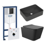 Комплект инсталляции GROHE Solido 38811KF0 с унитазом Aqueduto MACIO MACT2140 и раковиной Aqueduto ESPIRAL ESP0440 (NW0645)