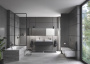Внешняя часть смесителя для ванны GROHE Eurocube с переключателем на 2 положения, темный графит матовый (24062AL0)
