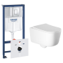 Комплект инсталляции GROHE Rapid SL 38775001 с унитазом Aquatek ЛУГАНО AQ2002-00 и сиденьем с микролифтом (NW0325)