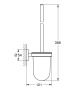 Туалетный ёршик GROHE Essentials с держателем, тёмный графит глянец (40374A01)