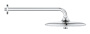 Верхний душ GROHE Euphoria 260 SmartControl, 12,5 л/мин, 3 режима, 380 мм, хром (26458000)