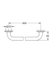 Ручка для ванной GROHE Essentials 600 мм, суперсталь (40794DC1)