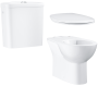 Унитаз напольный GROHE Bau Ceramic с бачком и сиденьем c микролифтом, альпин-белый (NW0079)