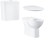 Унитаз напольный GROHE Bau Ceramic с бачком и сиденьем c микролифтом, альпин-белый (NW0080)