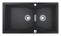 Мойка GROHE K700 с двумя чашами, 900 x 500 мм, черный гранит (31658AP0)