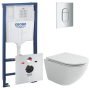 Комплект инсталляции GROHE Rapid SL 3 в 1 с унитазом Альба CN11005T и звукоизоляционным комплектом (NW0853)