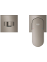 Внешняя часть смесителя для раковины GROHE Plus на 2 отверстия, M-Size, темный графит матовый (29303AL4)