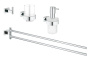 Набор аксессуаров GROHE Essentials Cube (4 предмета), хром (40847001)